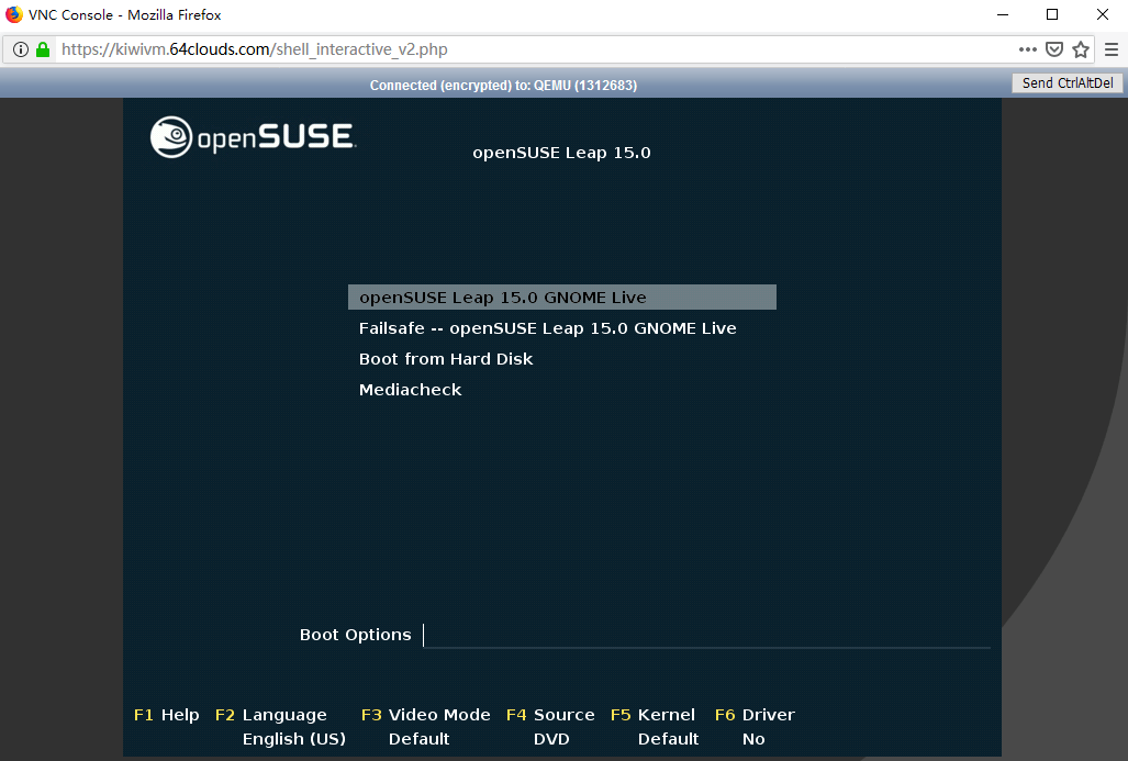 openSUSE启动画面